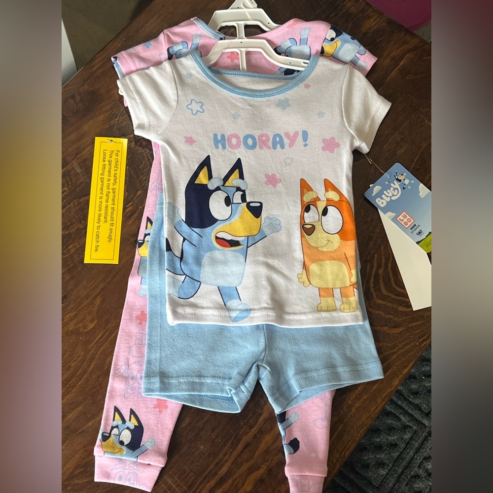 NWT Bluey Pajamas 2 Sets Size 2t